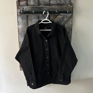 Women's Hudson Black Denim Shacket